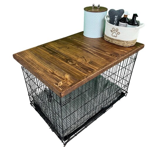 Custom Double Dog Crate Etsy