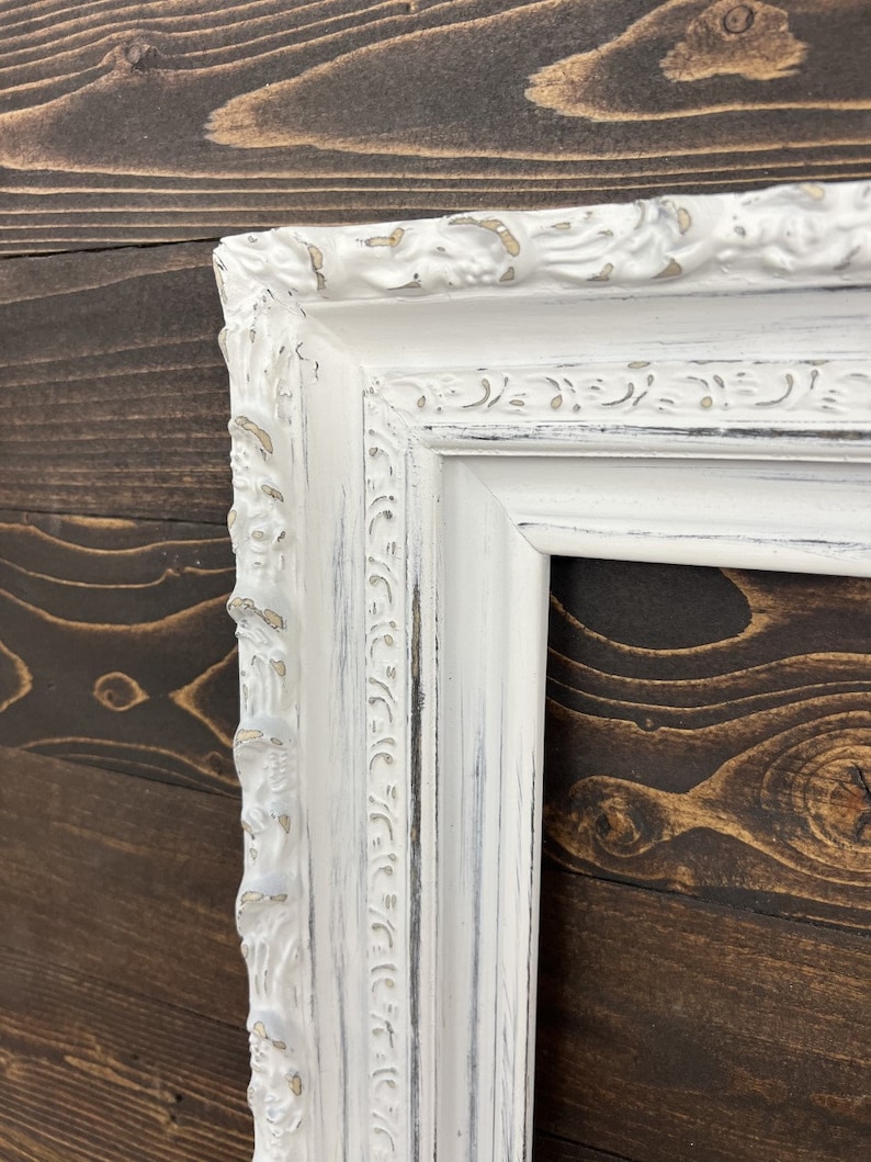 Vintage Style Wood Picture Frame With Compo Trims. Antique Etsy