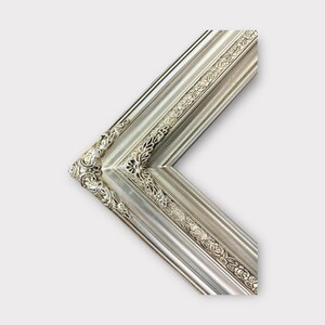 16 x 20 In Stock Ready to ship Traditional compo ornate wood frame, silver leaf frame, wood picture frame, wedding frame, portrait frame