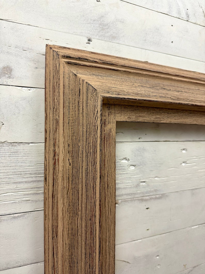 32" to 65" inch TV frame for Samsung The Frame TV and Frame Pro TV models, Rustic Driftwood finish, not meant for use with other TVs. image 8