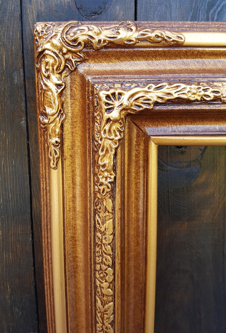 Traditional compo ornate wood frame photo frame bronze frame wood picture frame custom picture frame oil painting frame canvas frame
