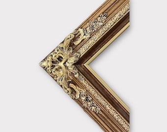 30 x 40 In Stock - Ready to Ship, Traditional compo XL ornate corners wood frame, BRONZE, vintage wood picture frame, antique style frame,