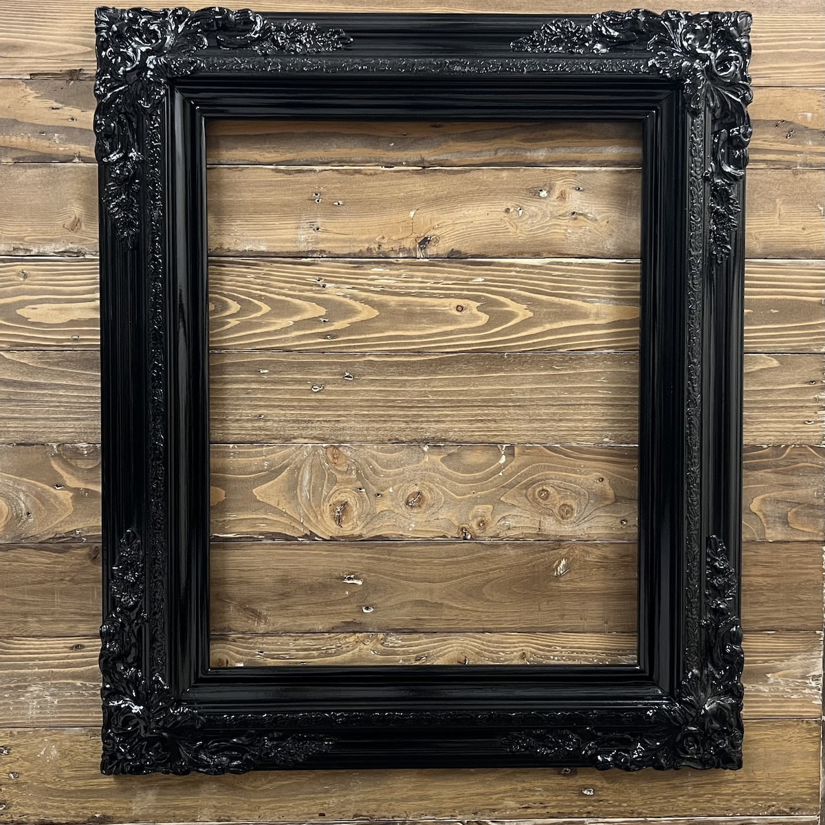 18 X 24 in Stock Ready to Ship. -traditional Compo Xl Ornate Corners Wood Frame, HIGH GLOSS BLACK, Vintage Wood Picture Frame, Antique Style - Etsy