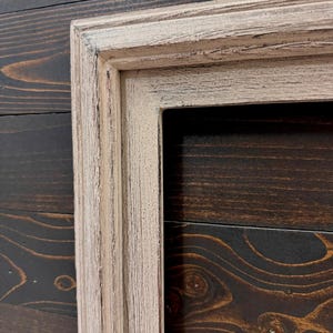 32" to 75" Inch TV frame for Samsung The Frame TV and Frame Pro TV models, Rustic Driftwood finish, not meant for use with other TVs. image 8