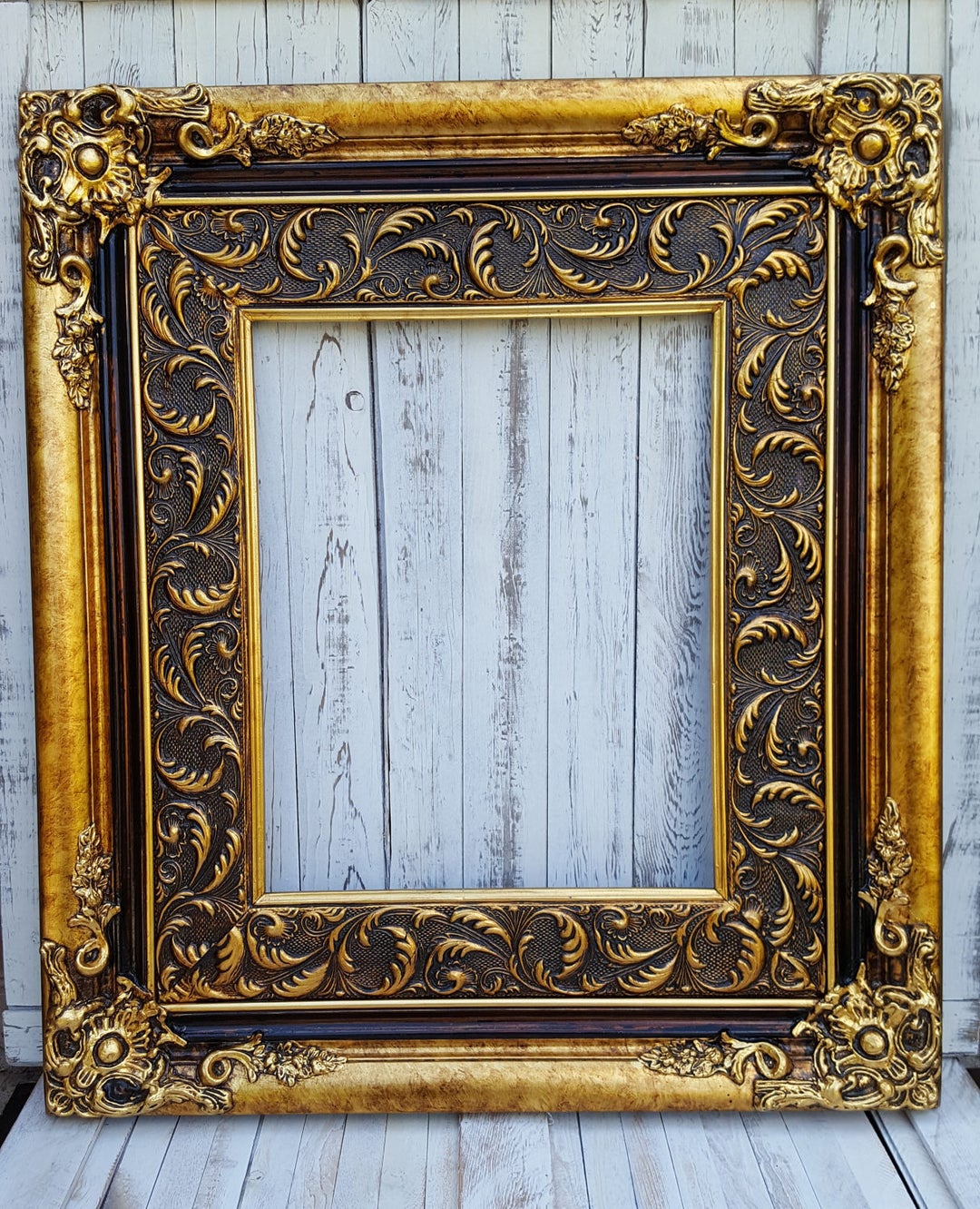 12x16 Black Frame, Wall Ornate Frame for Canvas or Art Paint