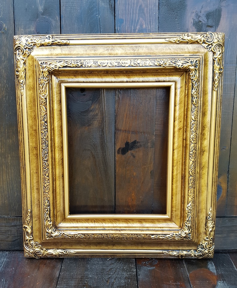 Traditional compo ornate wood frame wood picture frame Etsy