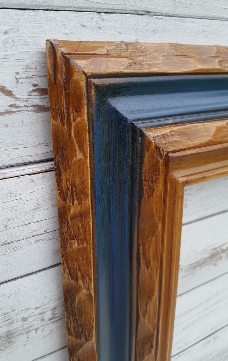 Rustic Western Style Wood Picture Frame Wedding Brides Image 0