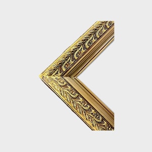 20 x 24 In Stock - Ready to Ship Gold leaf wood picture frame, ornate frame, floral details, antique frame, vintage frame, custom