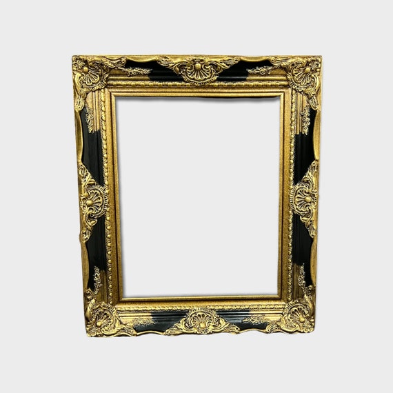 Colonial Style Wood Picture Frame,GOLD LEAF FRAME,custom picture frame,gold leaf 