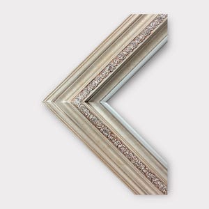 16 x 20 In Stock ready to ship Traditional vintage style wood frame, MARBLE SILVER, wood picture frame, portrait frame, canvas picture frame