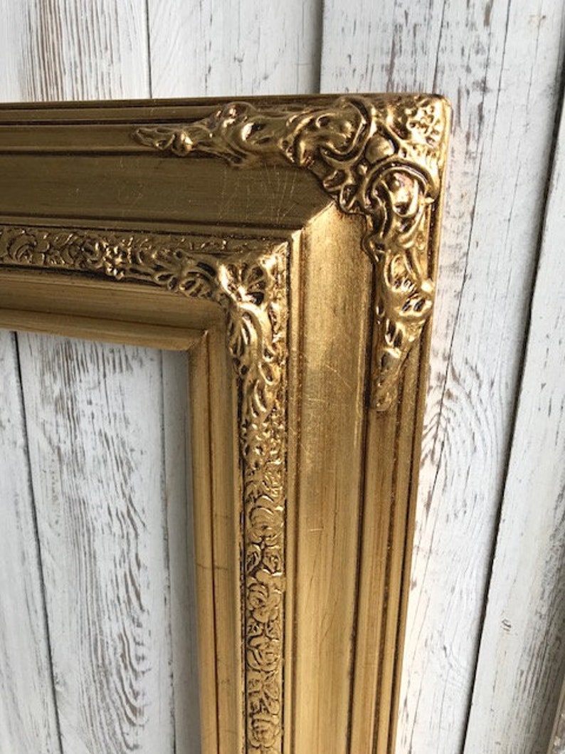 Traditional compo ornate wood frame gold leaf frame canvas Etsy