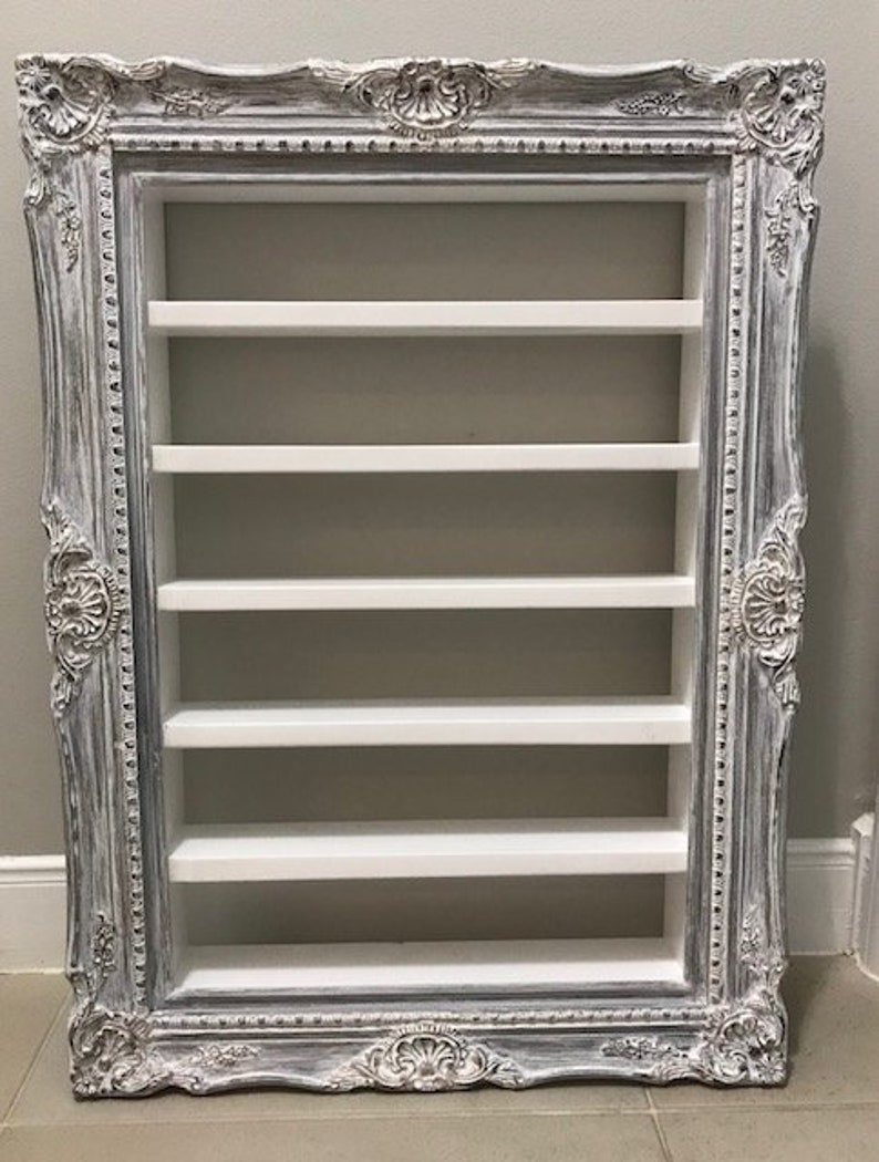 Classic Colonial Style Wood Picture Frame With Display Shelf Image 0