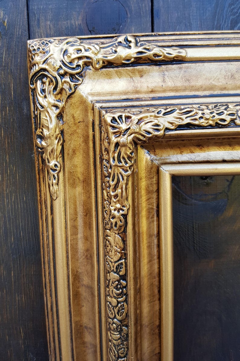 Traditional compo ornate wood frame wood picture frame Etsy