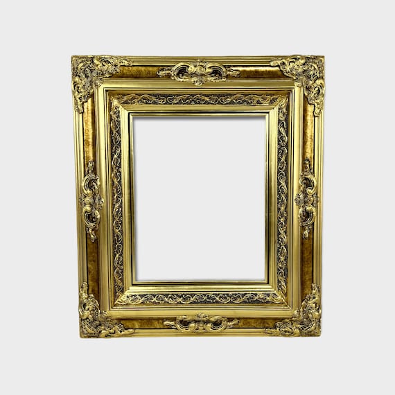 16x24 Frame Gold Real Wood Picture Frame Width 2 inches