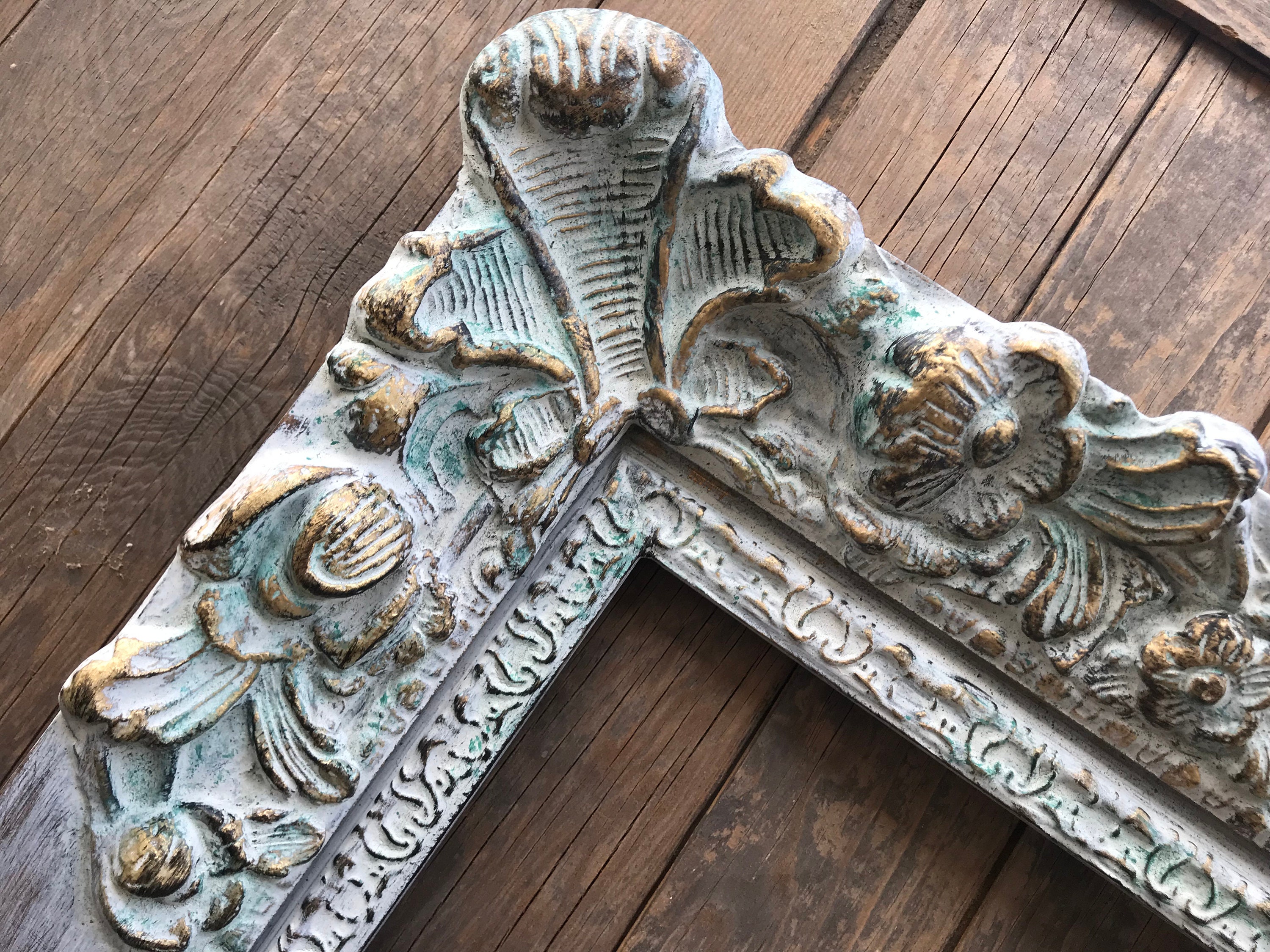 Old World Style Picture Frame Ornate Wood Picture Frame Etsy