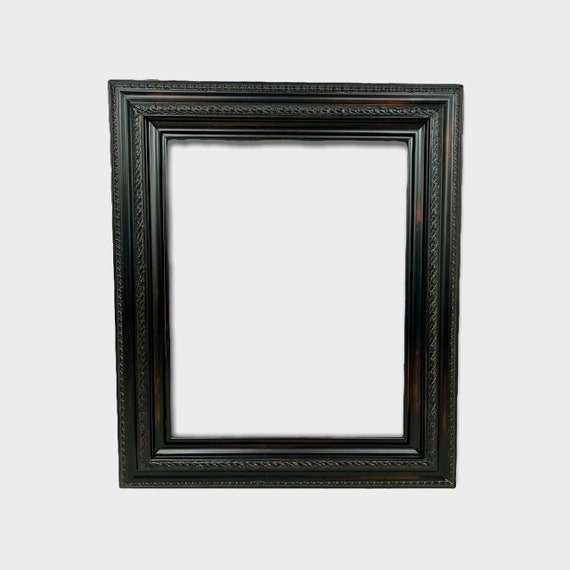 Ancho Antiguo Negro Marco de madera 30x30cm - Calidad superior -  ArtPhotoLimited