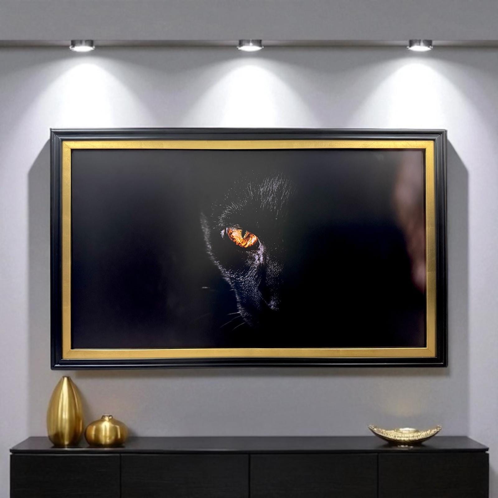 55, 65 & 75 Inch Contemporary Frame for Hisense Canvas TV, Satin