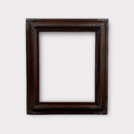 24X30 Frame Real Pine Wood  Walnut Complete Wood Picture Frame