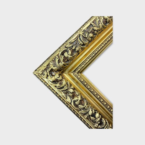 Baroque Style Frame Antique Gold Canvas Frame Photo Picture Etsy