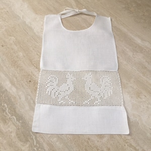 Child&#39;s Vintage Linen Bib
