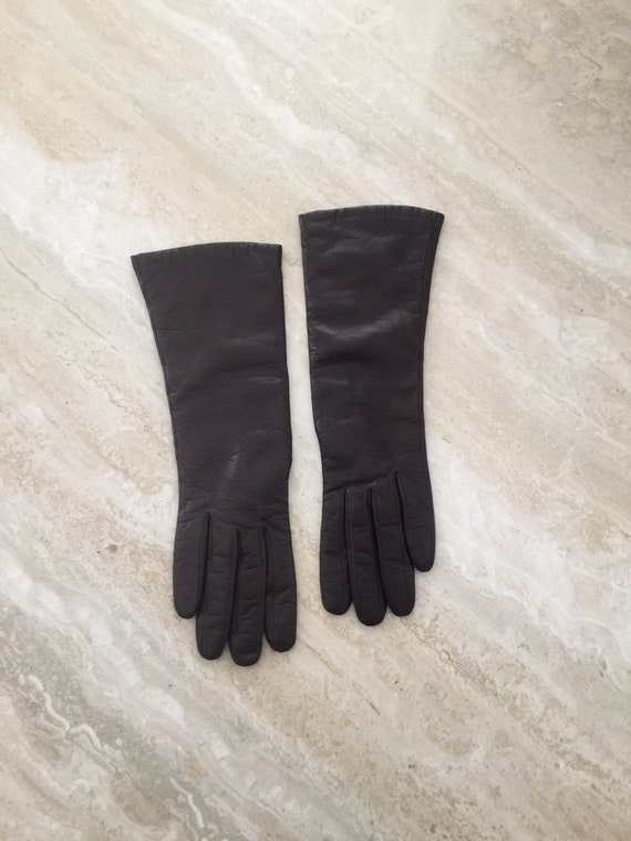 Brown Leather Gloves