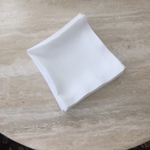 12 Linen Dinner Napkins