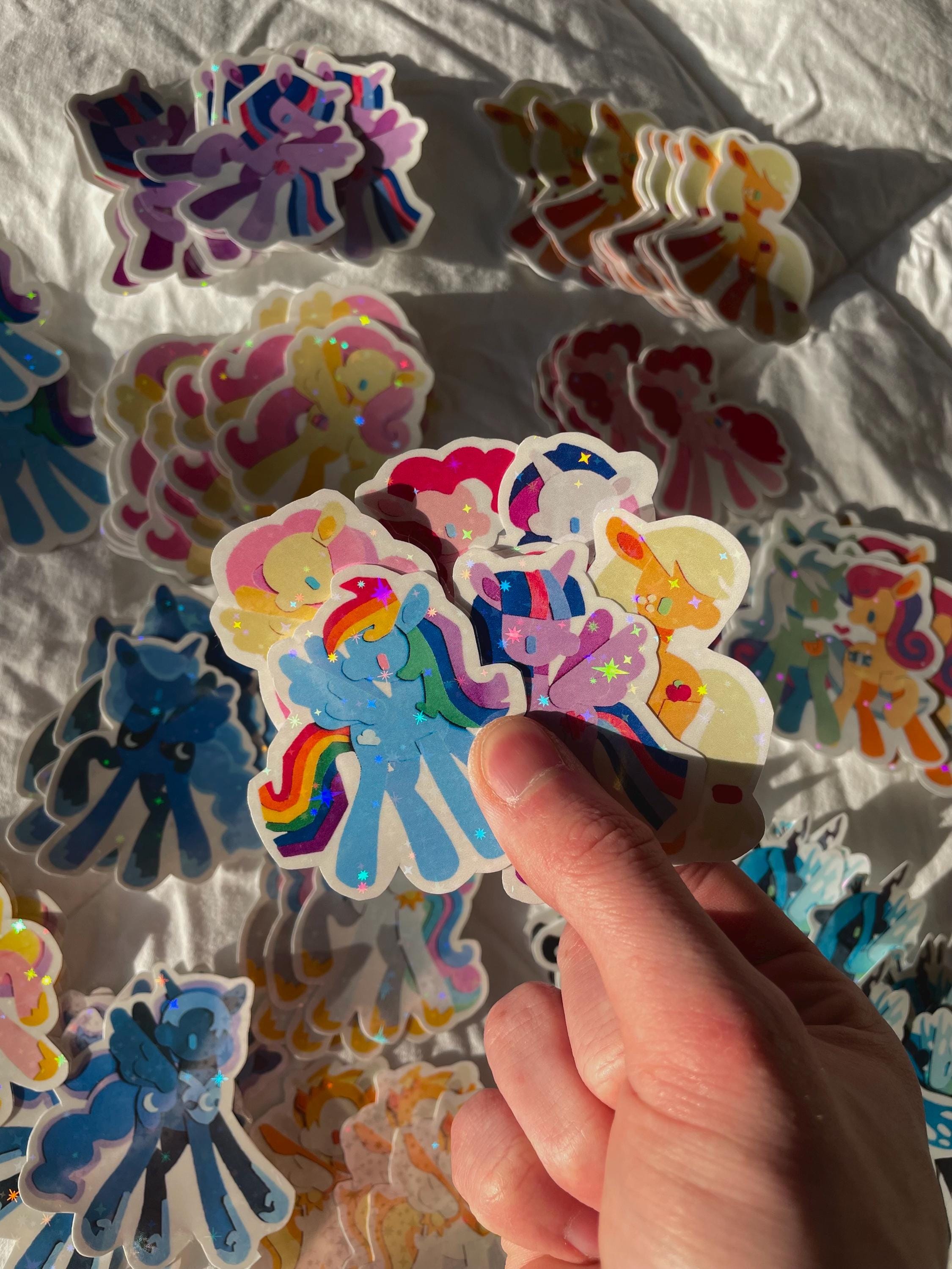 pony stickers mane six (pack of six)