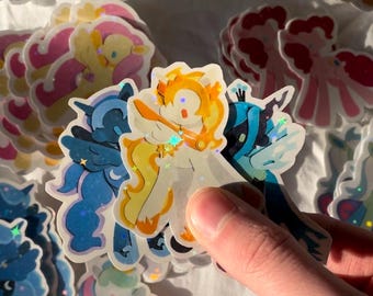 pony stickers villains (pack of three)