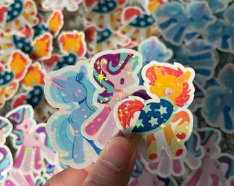 Pony Sticker 3er Pack - magische Einhörner
