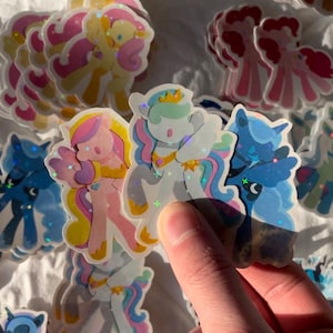 pony stickers princesses (pack of three)