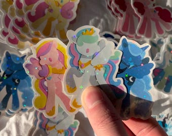 pony stickers princesses (pack of three)