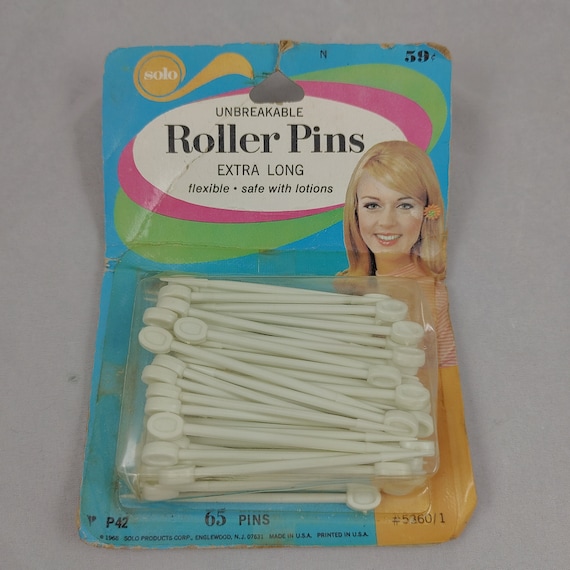 Solo Unbreakable Hair Roller Pins Ex Long 65 Pins… - image 1