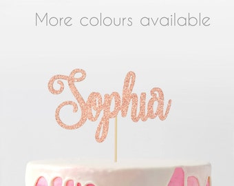 Personalised Cake Topper | Name Cake Topper | Custom Name Cake Topper | Custom Glitter Cake Topper | Personalised Birthday Cake Topper