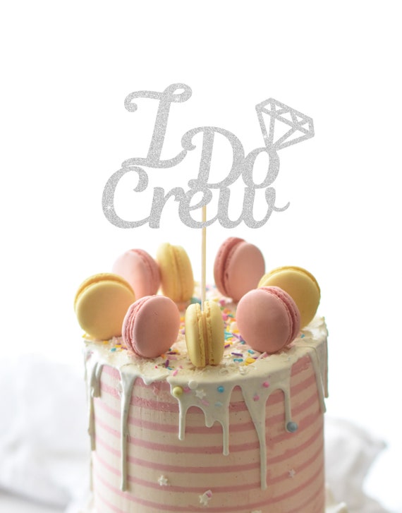 Bride to Be Cake Topper Glitter Silver Bachelorette Hen Party Cake Topper