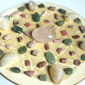 Archanioł Chamuel Crystal Grid - Bezwarunkowa miłość, współczucie, boska miłość, przebaczenie, głęboki wewnętrzny spokój, szczęśliwy dom, leczy żal i stratę