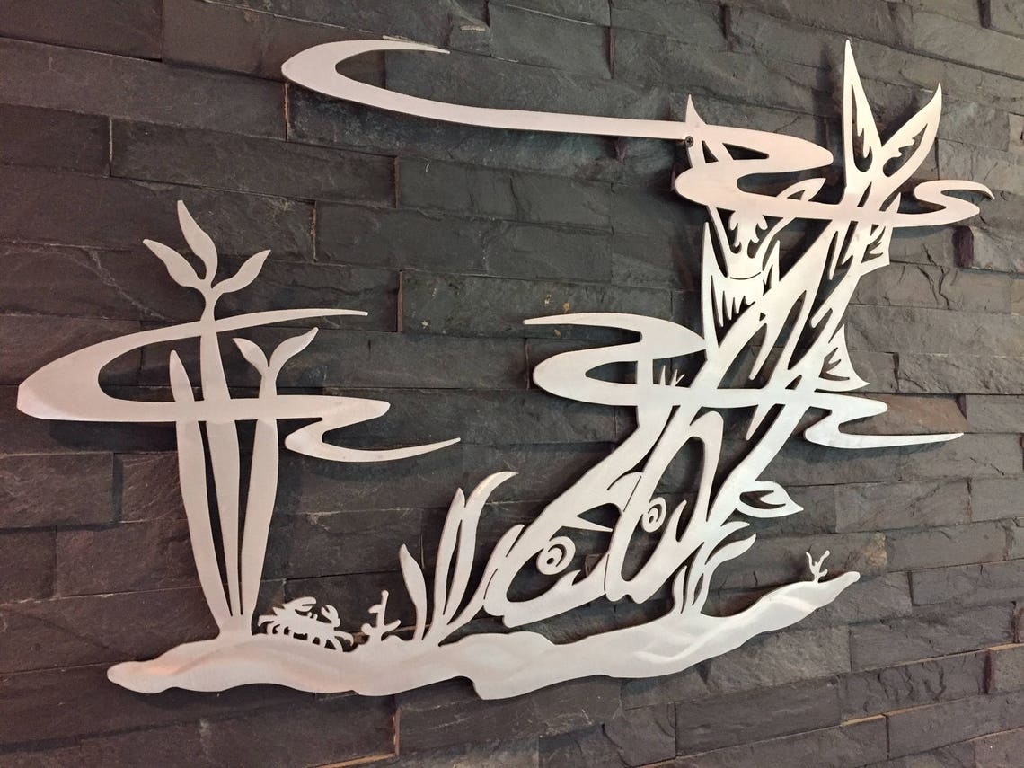 Tailing Bonefish Metal Wall Art Art Metal Fish Art Metal Wall Etsy