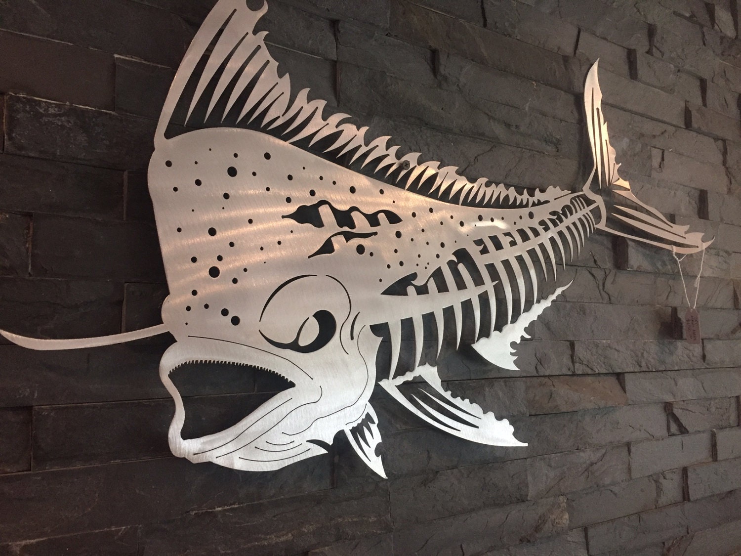 Mahi Mahi Bones Metal wall art metal fish art metal home decor Etsy
