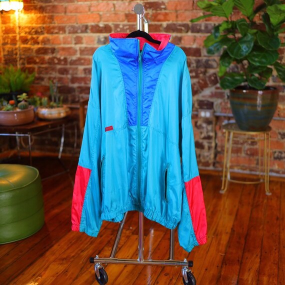 columbia colorblock windbreaker