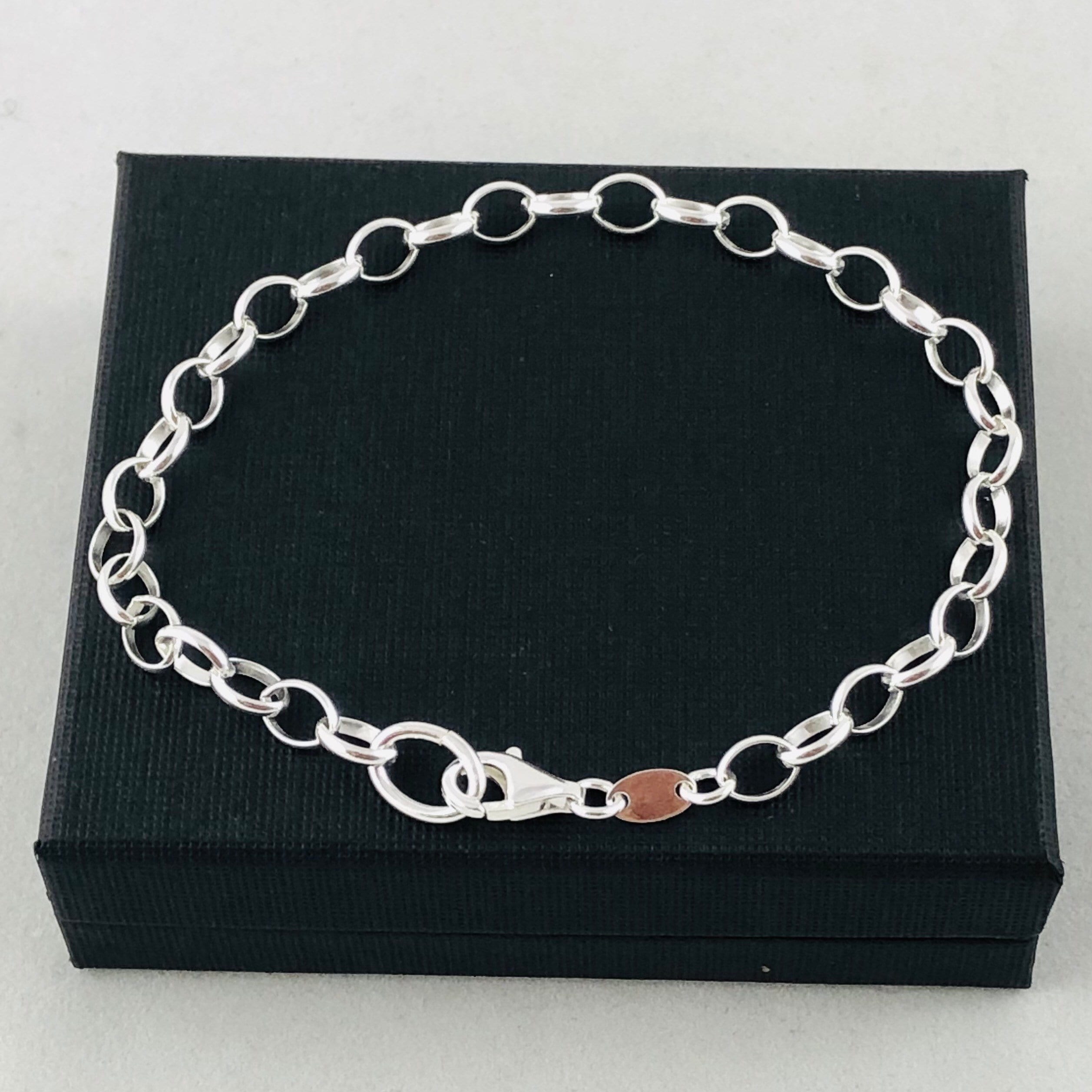 Belcher Or Rolo Chain Necklace In 9ct Gold, 20 Inches - Gems Afire - Foto 6