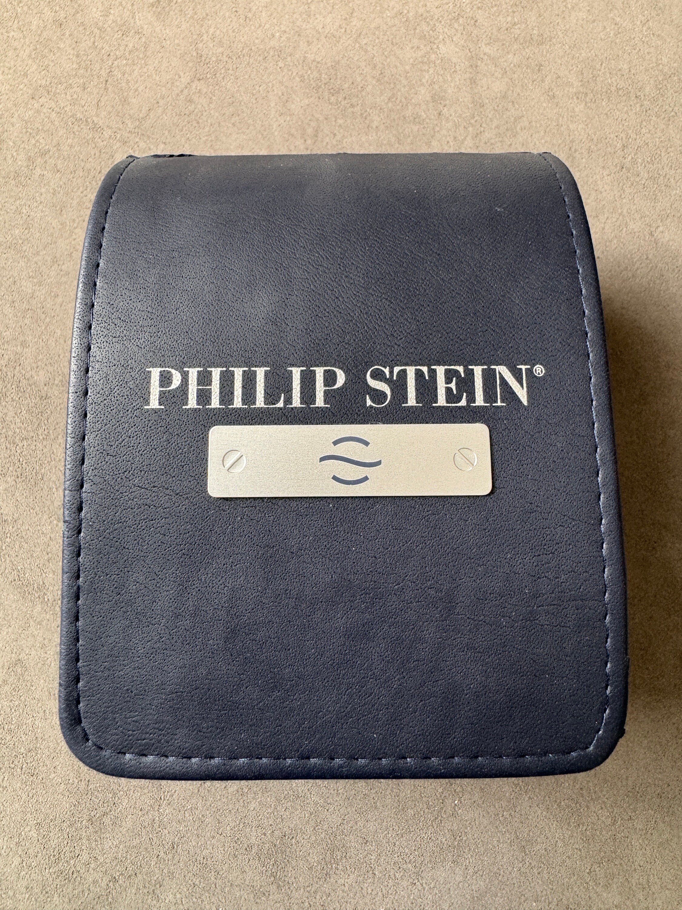 Philip Stein Diamond Mother of Pearl Dual Dial Stainless 