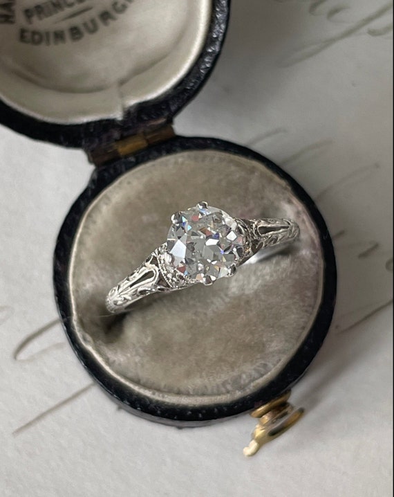 Edwardian Platinum and Diamond Ring