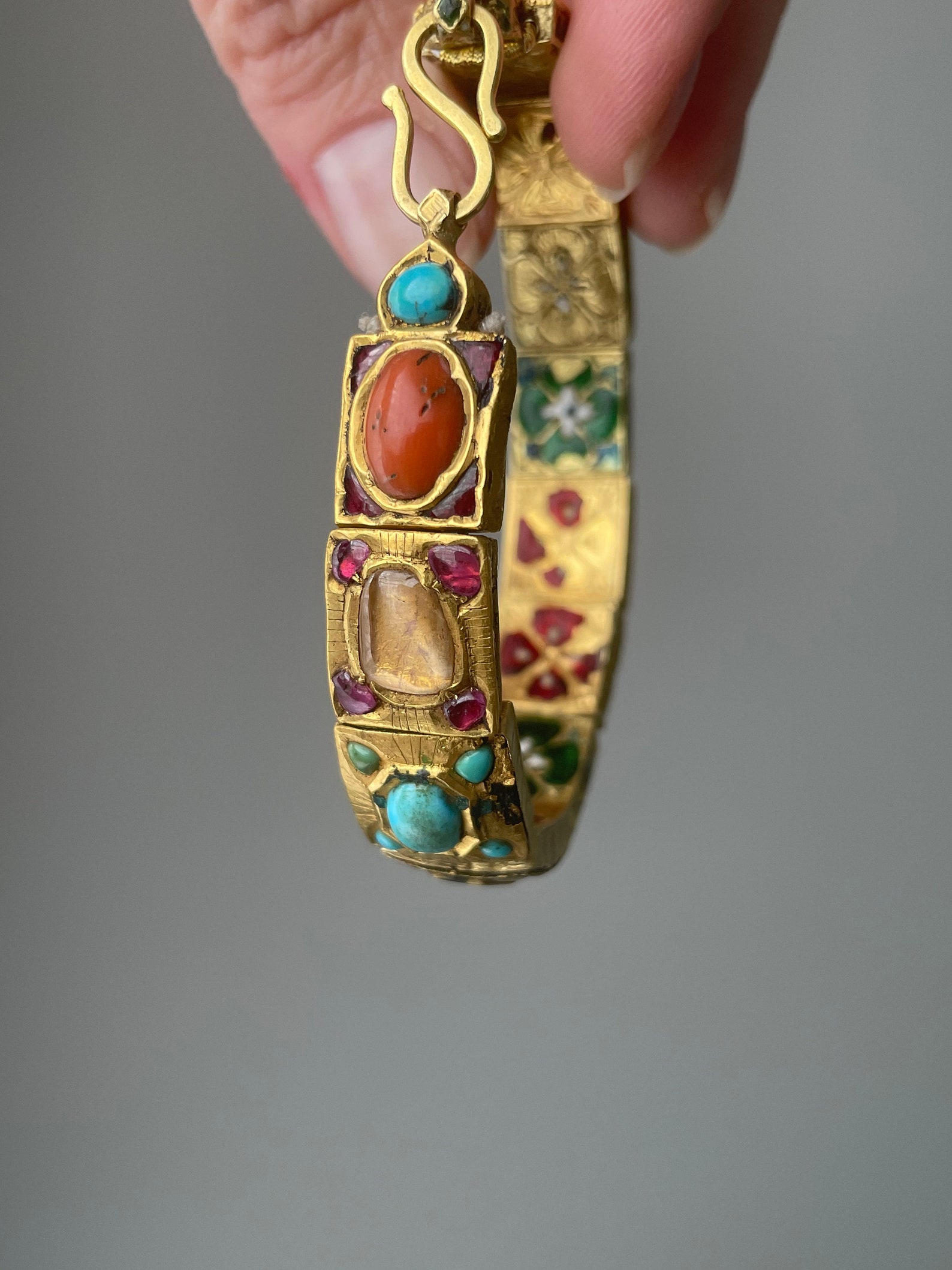 Antique Navaratna Nine-gem Bracelet - Etsy UK