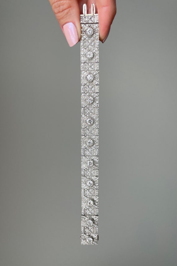 Art Deco Platinum and Diamond Bracelet