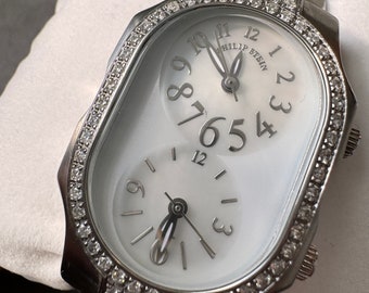 Philip Stein Diamond Mother of Pearl Dual Dial Stainless  display picture 1