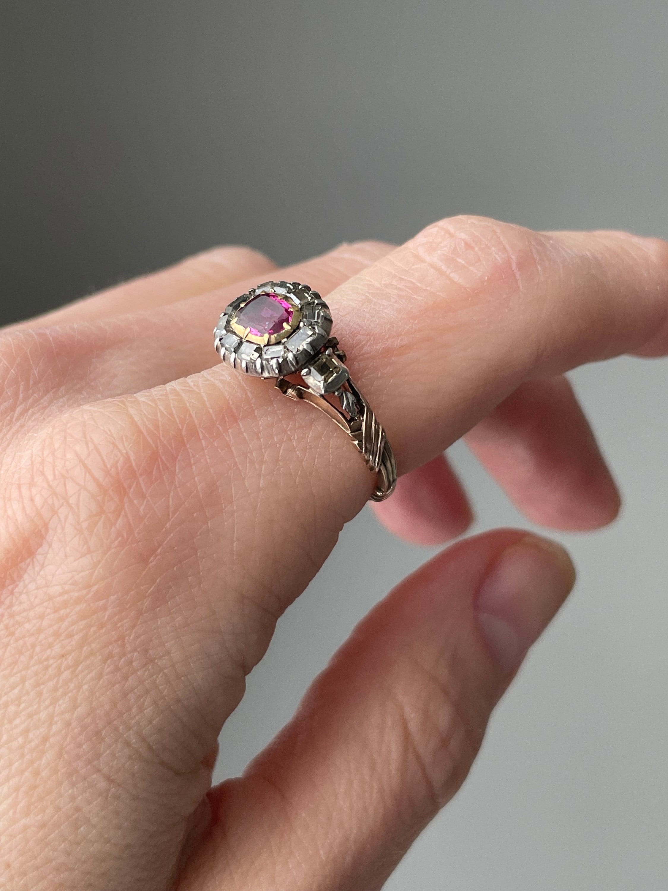 Georgian ruby ring hotsell