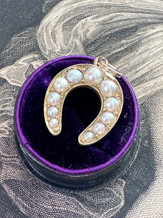 Antique lucky horseshoe Gem