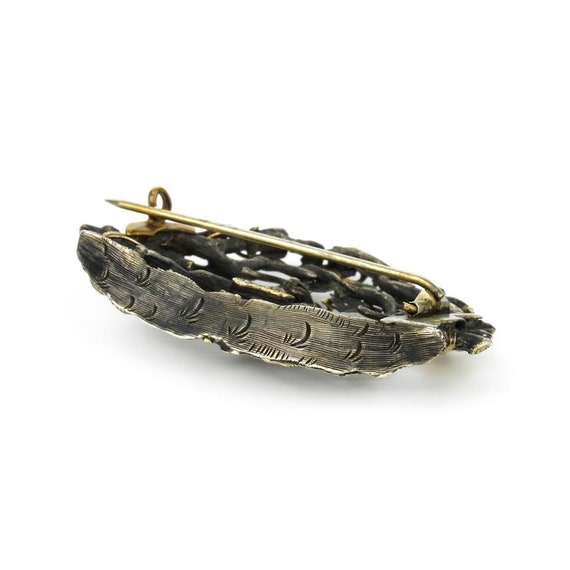 Renaissance Revival Silver and Gold Brooch after … - image 7