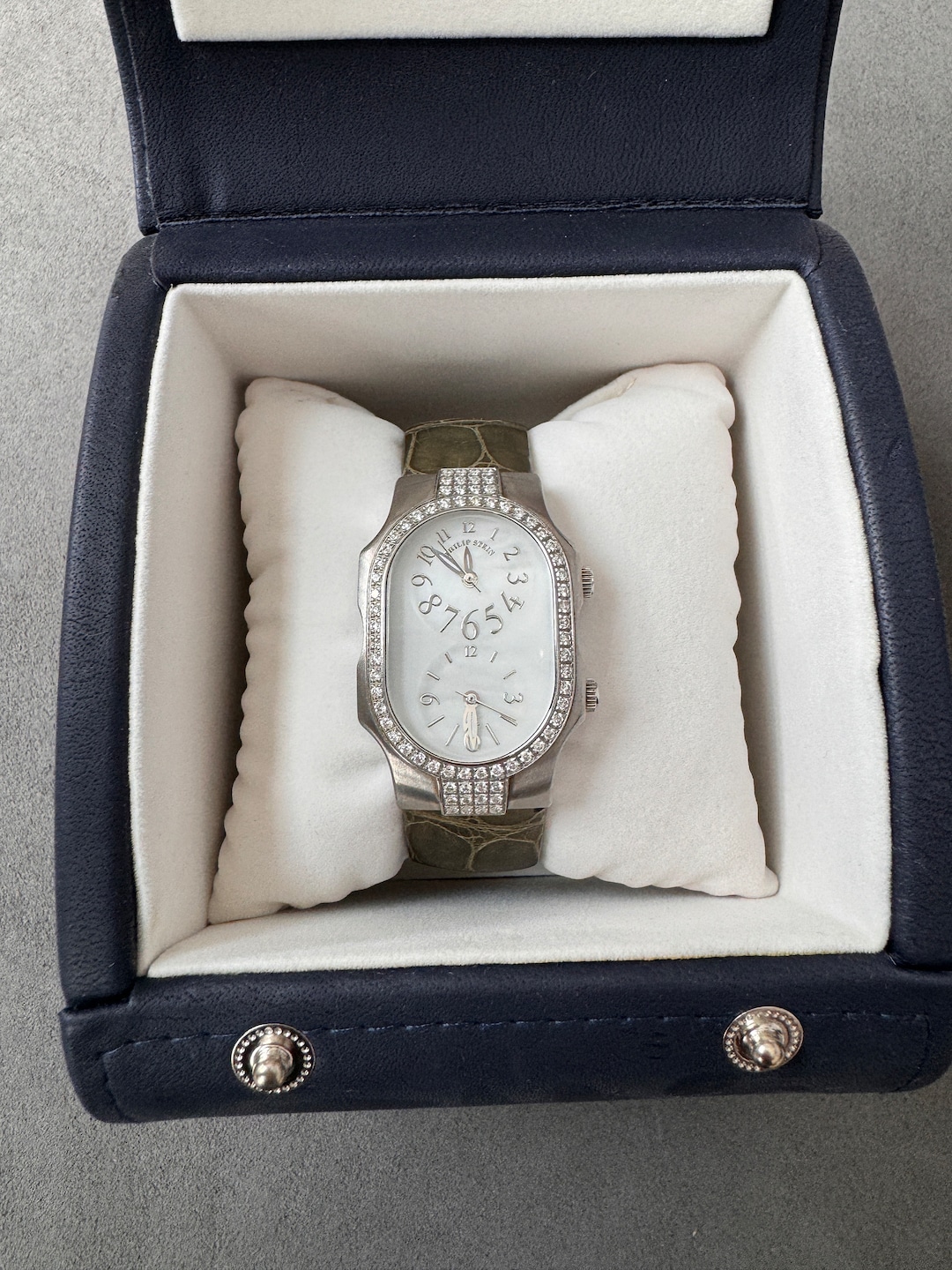 Philip Stein Lady Double Diamond Watch Bracelet Ladies Philip Stein Teslar Stainless Steel Watch with  main image 2