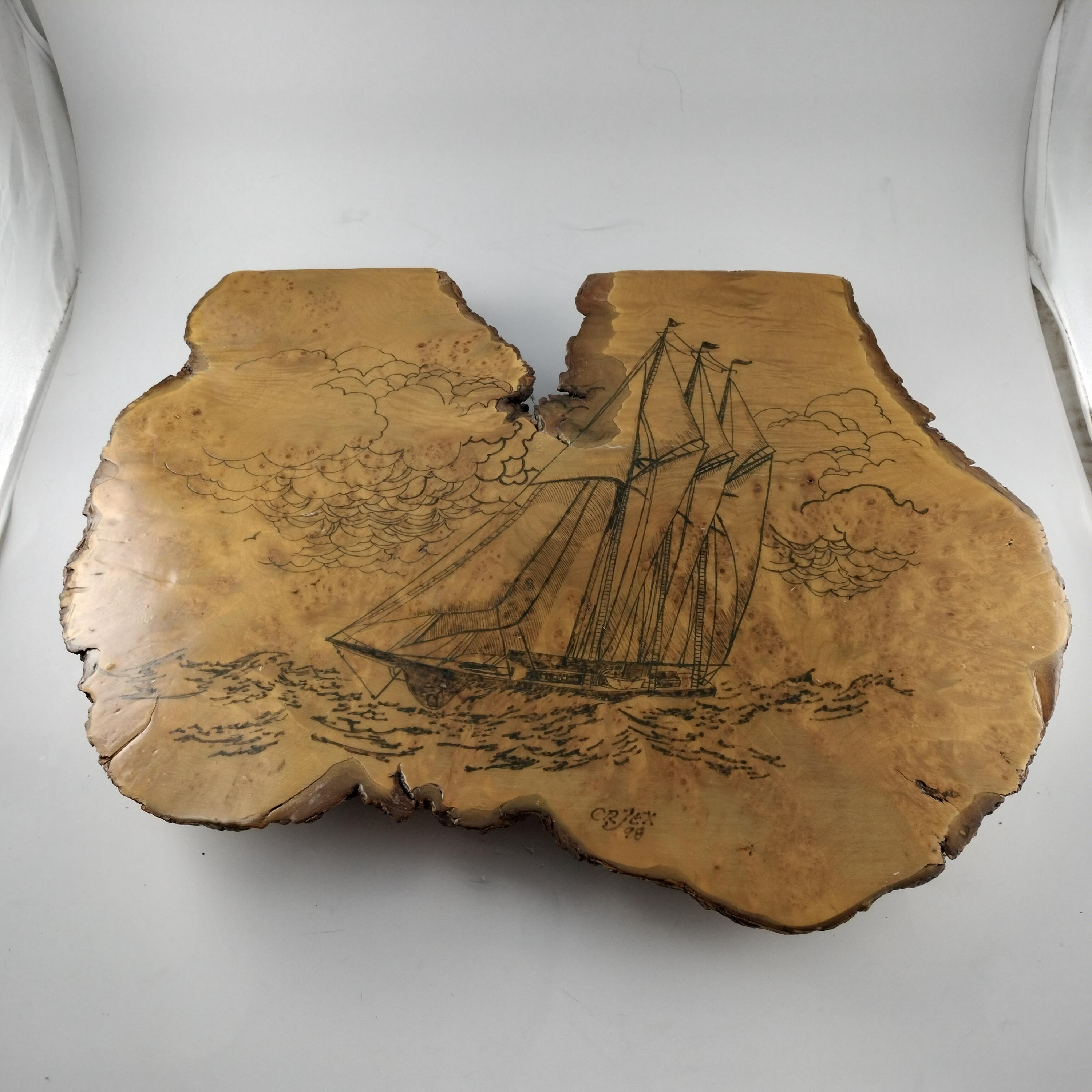 Pyrography Colonial Ship Pyrography Art Patterns