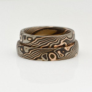 Mokume Gane Wedding Bands